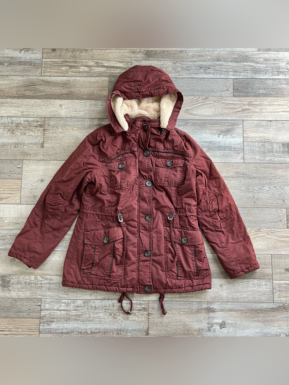 Daytrip Women’s Coat With Removable Hood Size Medium